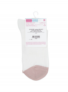 Носки CONTE CLASSIC молочный-пепельно-розовый 25С-32СП - фото 1