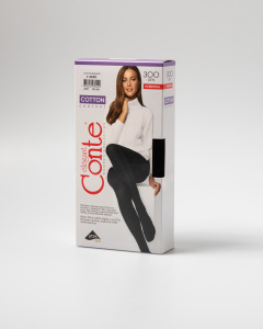 Колготки CONTE ELEGANT COTTON 300 nero 24С-87СП - фото 1