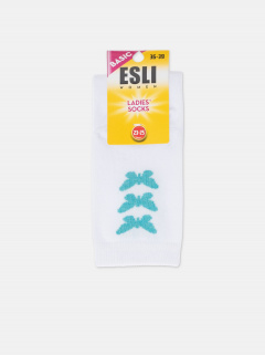 Носки CONTE ESLI BASIC белый-розовый 21С-78СПЕ - фото 1