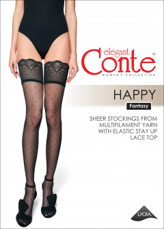 Чулки CONTE HAPPY grafit 19С-176СП - фото 1