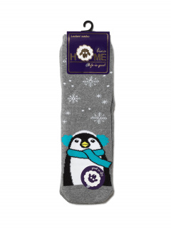 Носки CONTE HOME LINE 52-105 ср.серый (меланж) - фото 1