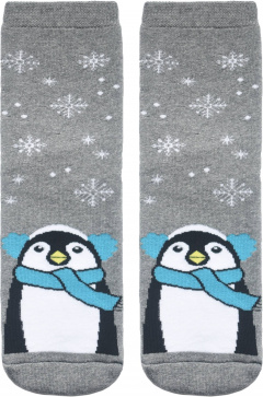 Носки CONTE HOME LINE 52-105 ср.серый (меланж) - фото 2