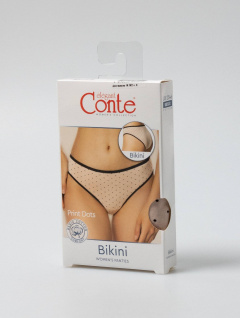 Трусы CONTE PRINT DOTS LB 2546 black-cameo 22С-2559ТСП - фото 1