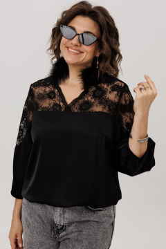 Блуза Anelli 1790 черный_бриллиант - фото 2