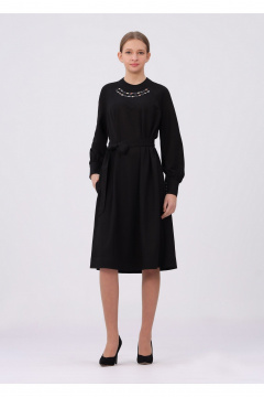 Платье Полинушка 481р/1 черный - фото 1