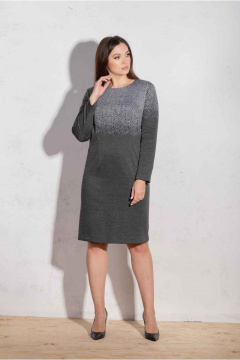 Платье Mislana 738 серый - фото 1