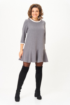 Платье Michel chic 2184 серый - фото 2