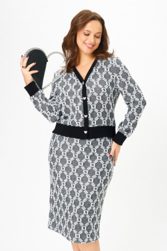 Жакет, юбка Galean Style 903.1 графит_орнамент - фото 3