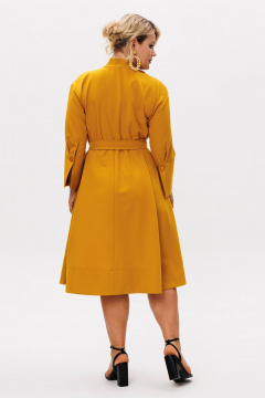 Платье Anastasia 1208.4 горчица - фото 4