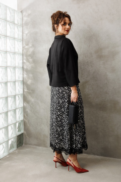 Блуза, юбка Anastasia 1314 черный - фото 4