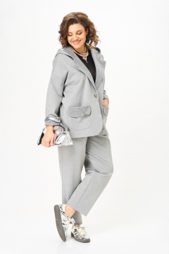 Брюки, жакет Michel chic 1437/1 призрачный_серый - фото 3