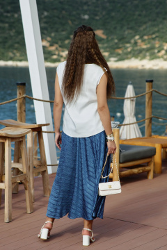 Юбка Vittoria Queen 27143ю синий - фото 4