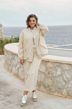 Бомбер Vittoria Queen 27753б желтый - фото 4