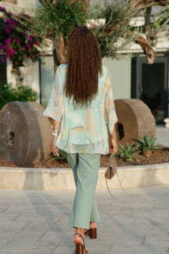 Брюки Vittoria Queen 27853бр мятный - фото 4