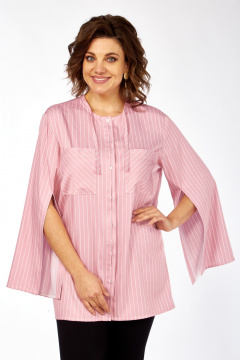 Рубашка Avenue 0350 полоска_розовый+молочный - фото 1