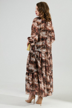 Платье NikVa 1025-1 тигровая абстракция - фото 5