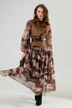 Жилет, ремень NikVa 1026-1 шоколад - фото 4