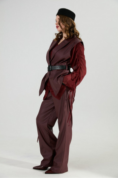 Жилет, ремень NikVa 1027-2 бордо - фото 4