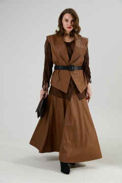 Жилет, ремень NikVa 1027-3 шоколад - фото 1