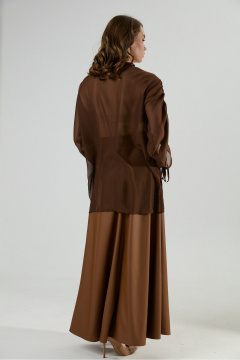 Блуза, юбка NikVa 1032-1 шоколад - фото 4