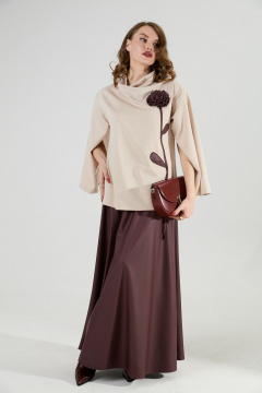 Юбка NikVa 813-21 бордо - фото 5