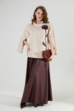 Юбка NikVa 813-21 бордо - фото 2