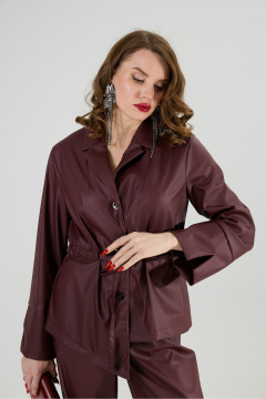 Брюки, жакет NikVa 938-7 бордо - фото 2