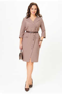 Платье Твой имидж 2326 кофейный_в_полоску - фото 3