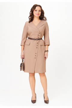 Платье Твой имидж 2327 бежевый_в_полоску - фото 1