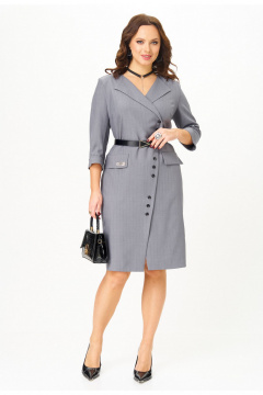 Платье Твой имидж 2328 серый_в_полоску - фото 5