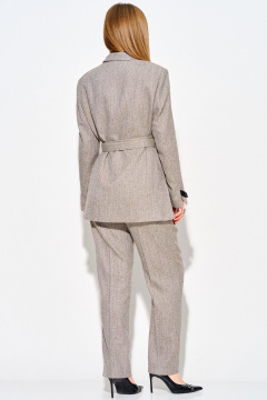 Брюки, жакет Laikony L-743 елочка_бежевый - фото 5