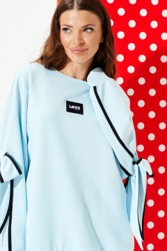 Свитшот ELLETTO LIFE 3950 голубой - фото 4