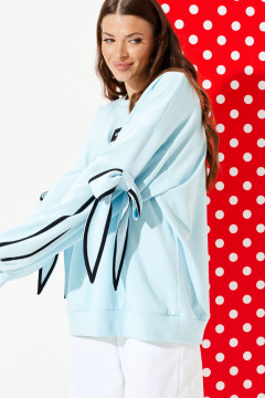 Свитшот ELLETTO LIFE 3950 голубой - фото 3