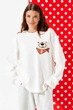 Джемпер ELLETTO LIFE 3974 молочный - фото 4