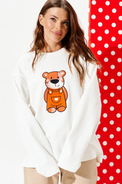 Джемпер ELLETTO LIFE 3973 молочный - фото 3