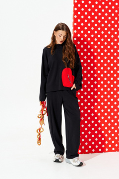 Брюки, джемпер ELLETTO LIFE 5327 черный - фото 3