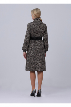 Платье Полинушка 623/2 бежевые цветы - фото 3