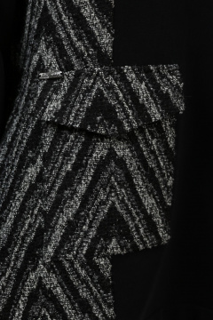 Джемпер Полинушка 664/1 черно-белый зигзаг - фото 5