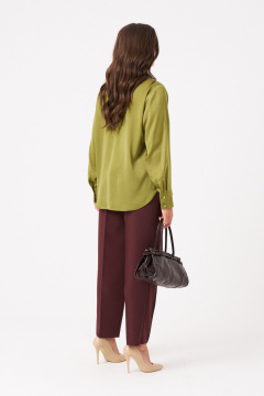 Блуза Панда 103045 оливковый - фото 4