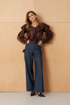 Блуза Панда 103240 шоколад - фото 3