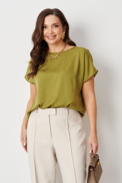 Блуза Панда 109740 оливковый - фото 1
