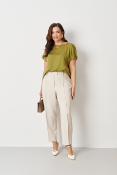 Блуза Панда 109740 оливковый - фото 3