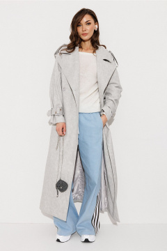 Плащ Butеr 3270 светло-серый - фото 5