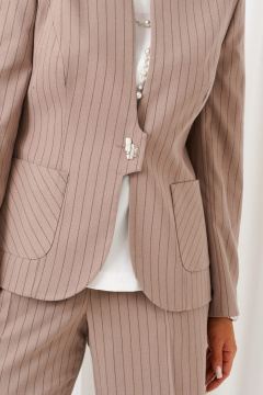 Блуза, брюки, жакет Beautiful&Free 6416 полоска_капучино - фото 5