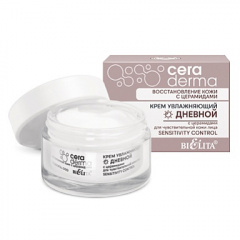 Крем для лица Belita CeraDermа-Крем увлажняющий дневной с церамидами для чувствит.кожи лица - фото 1
