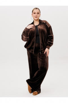 Брюки, свитшот AVA fashion М-166.01 коричневый - фото 2