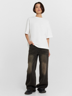 Футболка Mark Formelle 112961/24-29525П-0 белый_печать11_1сл_аппликация_из_страз_спинка - фото 3