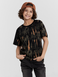 Футболка Mark Formelle 113433/24-26096П-0 набивка_tie_dye_на_черном - фото 1