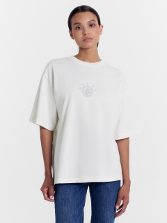 Футболка Mark Formelle 112961/24-33235ПП-0 св.молочный_печать_1_сл_на_пол - фото 1