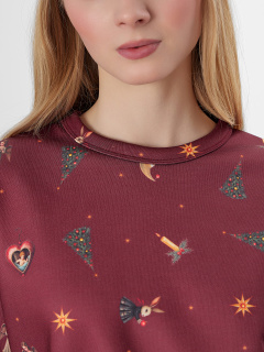 Свитшот Mark Formelle 122587/25-ОБР41834П-7П игрушки_на_бордо_010.2_Сублимация_полотна - фото 3